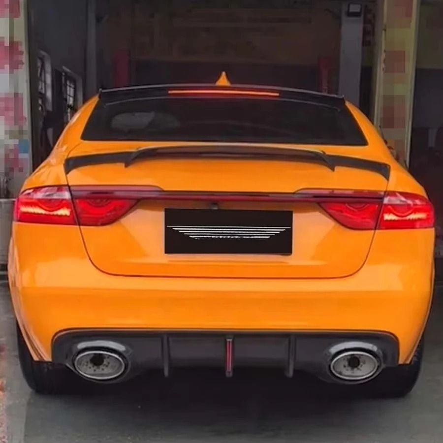 RS Style Carbon Fiber Rear Diffuser for  XFL New Condition Bumper Lip Splitters Body Kit with Exhaust Cut-Outs